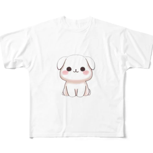 ほっこりわんちゃん All-Over Print T-Shirt