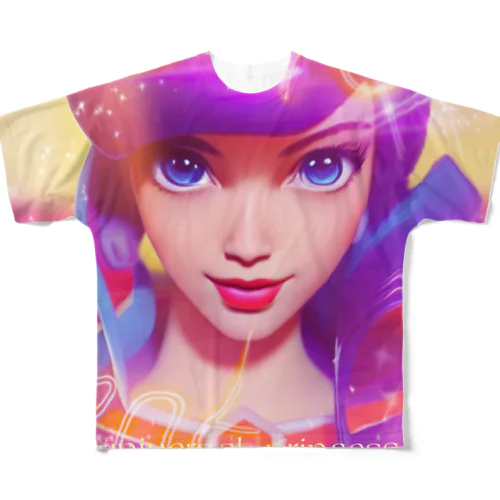 universal Princess  フルグラフィックTシャツ