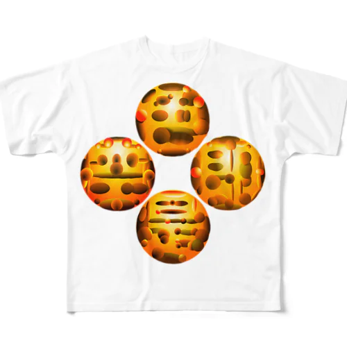 〇文字『色即是空h.t.』 フルグラフィックTシャツ