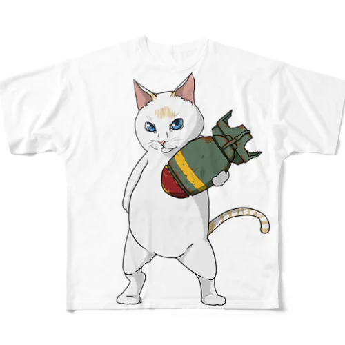 ATOMIC CAT(透過) フルグラフィックTシャツ