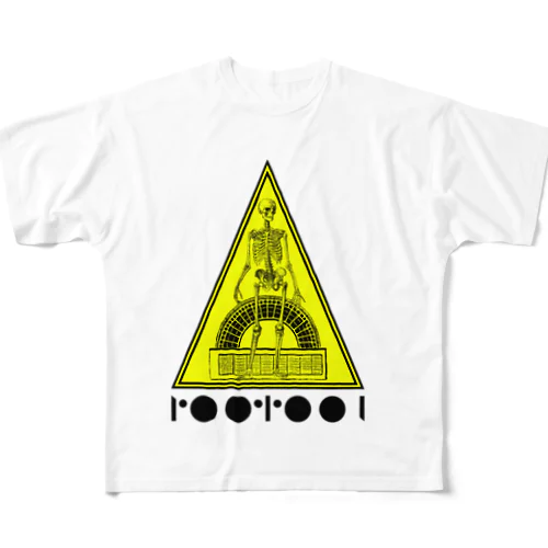 rootool -skull triangle- フルグラフィックTシャツ