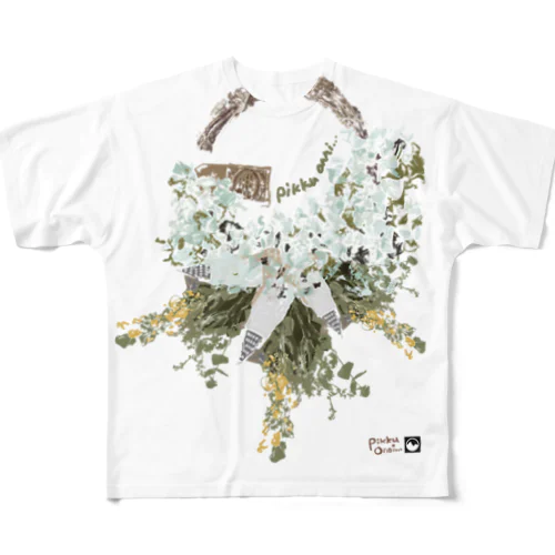 flower collage All-Over Print T-Shirt