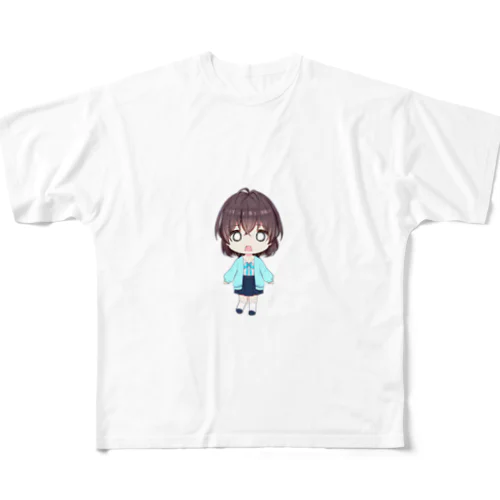 コメミントchannelの湊。のグッズ 表情：うそでしょ フルグラフィックTシャツ