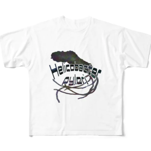 『菌玉シリーズ』第1-A号　ロゴ入りピロリん フルグラフィックTシャツ