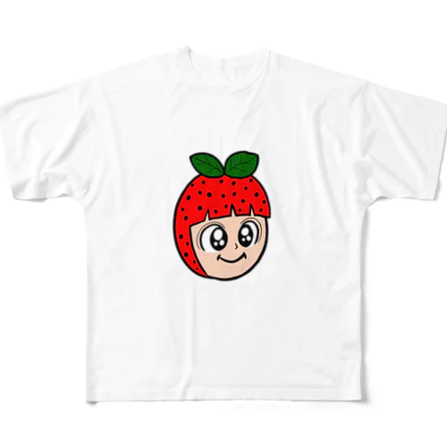 0015・苺トマトちゃん（じゅうにブランド） All-Over Print T-Shirt