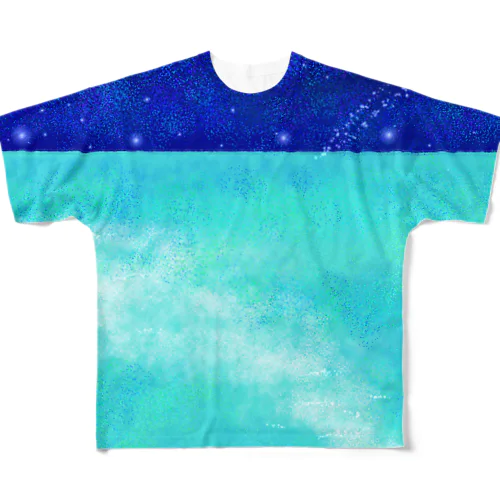 癒しと浄化の海と星空⋆  All-Over Print T-Shirt