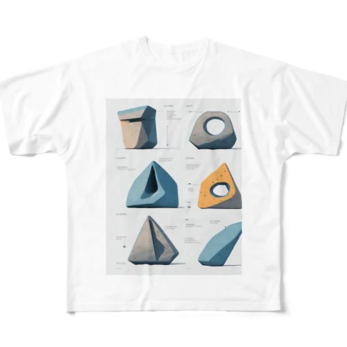 ストーンアートデザイン All-Over Print T-Shirt