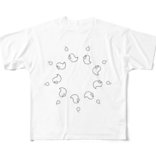 お化けのダンス All-Over Print T-Shirt