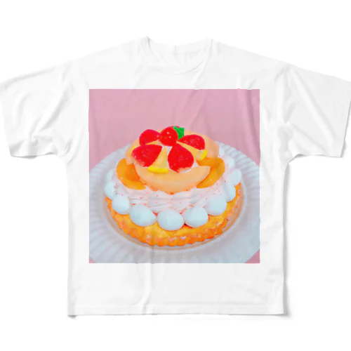 プリンセスフルーツタルト フルグラフィックTシャツ