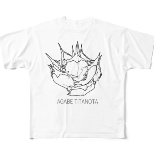 アガベ All-Over Print T-Shirt