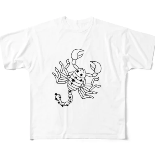  Scorpio～さそり座～10/24-11/22 All-Over Print T-Shirt