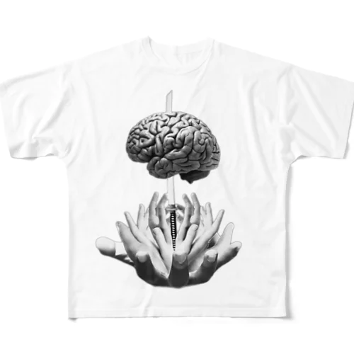奈落の花 All-Over Print T-Shirt