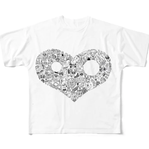 はーとぶれいく All-Over Print T-Shirt