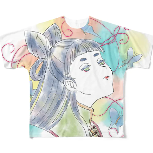 【オリエンタルガール】 All-Over Print T-Shirt