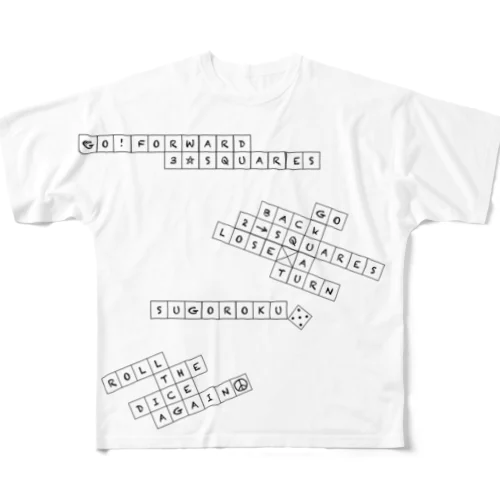 スゴロクフルグラフィックＴシャツ All-Over Print T-Shirt