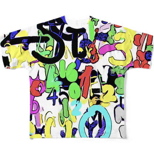 @takuのNo.シリーズ　Overlap All-Over Print T-Shirt