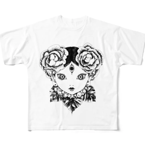 多眼少女 All-Over Print T-Shirt