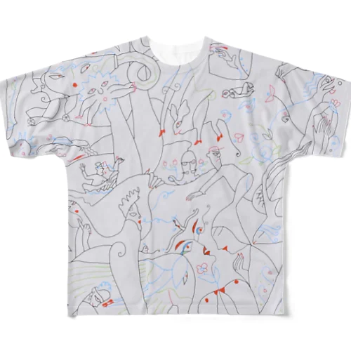 ポスター原画2011（画・渡辺恂三） All-Over Print T-Shirt