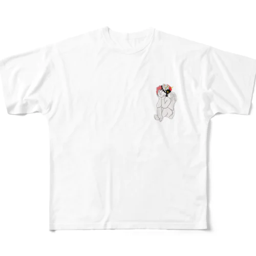 天惹鬼くん All-Over Print T-Shirt