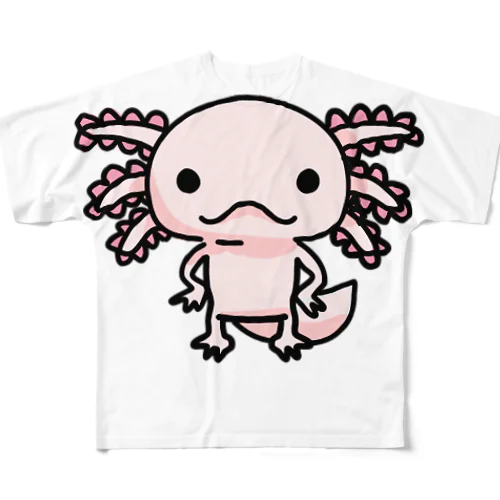 ウーパくん フルグラフィックTシャツ