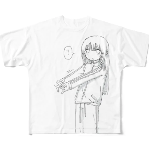 ジャージ姿のお姉ちゃん All-Over Print T-Shirt