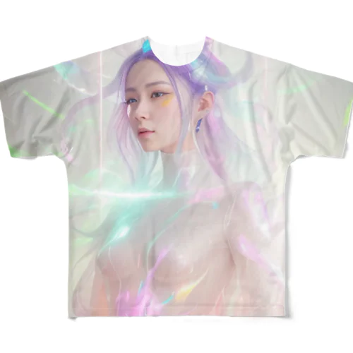 Woman with ethereal beauty #004 All-Over Print T-Shirt