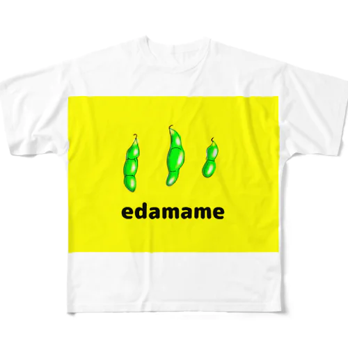 EDAMAME 陰影ver. フルグラフィックTシャツ