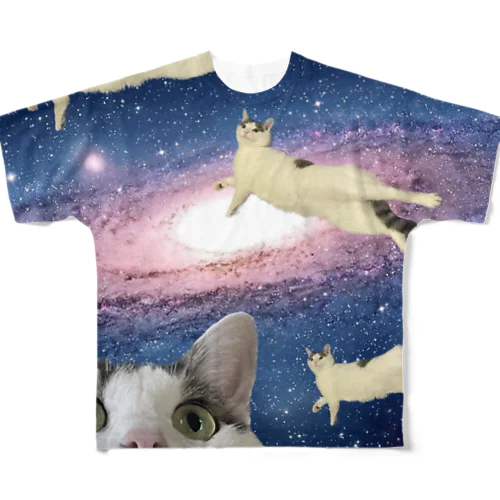 宇宙おふみ（飛行） All-Over Print T-Shirt