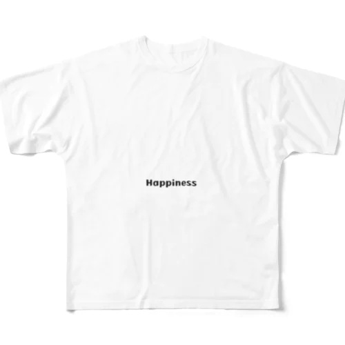 Happiness フルグラフィックTシャツ