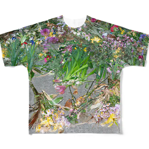 junkyard 花 All-Over Print T-Shirt