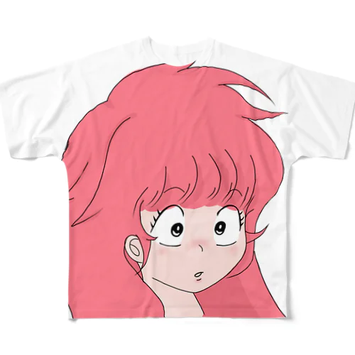 みゆきちゃん（80年代風） フルグラフィックTシャツ