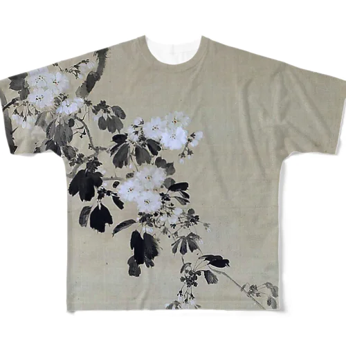 四季、渡辺省亭、1890年(切り抜き) All-Over Print T-Shirt