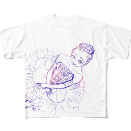 オーロラ姫 All-Over Print T-Shirt