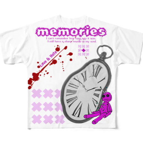 memories フルグラフィックTシャツ