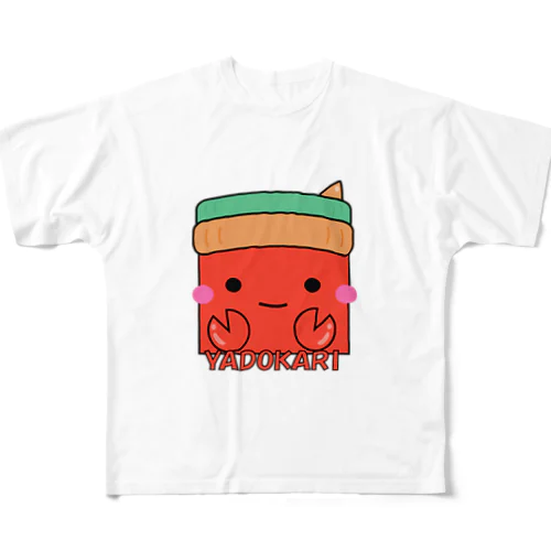 イラスト604 四角いヤドカリ フルグラフィックTシャツ