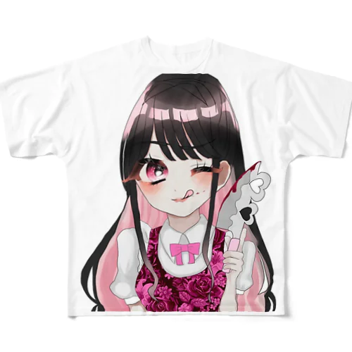 地雷女子 フルグラフィックTシャツ