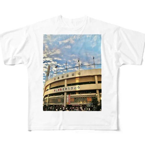 旧広島市民球場 フルグラフィックTシャツ