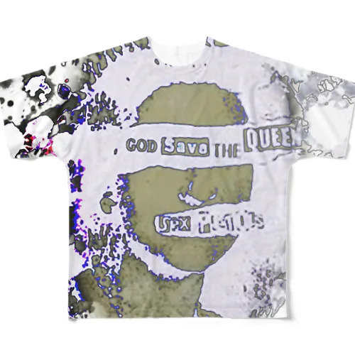 イロチのゴッドセーブザクイーン All-Over Print T-Shirt