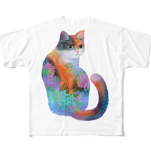 三毛猫 All-Over Print T-Shirt