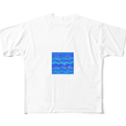 夏の海 フルグラフィックTシャツ