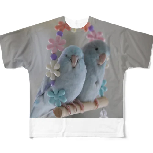 インコ兄妹ポッケとヘブン All-Over Print T-Shirt
