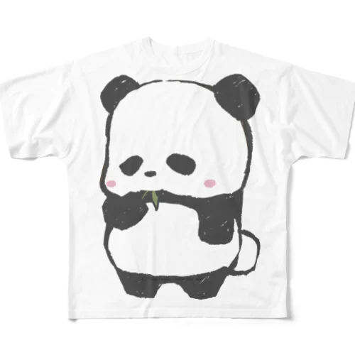 ぱんちゃん(もぐもぐスタイル)大 フルグラフィックTシャツ