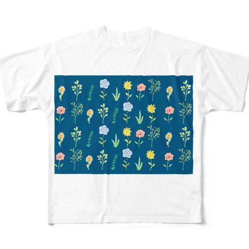 お花畑 All-Over Print T-Shirt