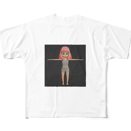 てすとちゃん All-Over Print T-Shirt