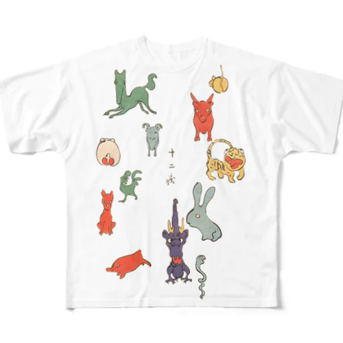 滑稽図案 / humorous design All-Over Print T-Shirt