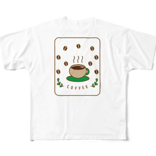 リラックスコーヒー フルグラフィックTシャツ