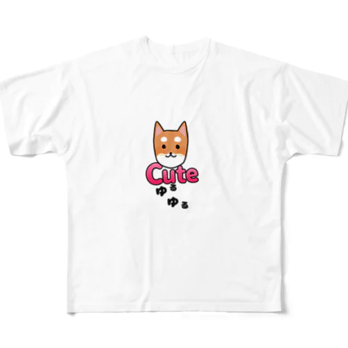 ℃-uteなワンコ フルグラフィックTシャツ