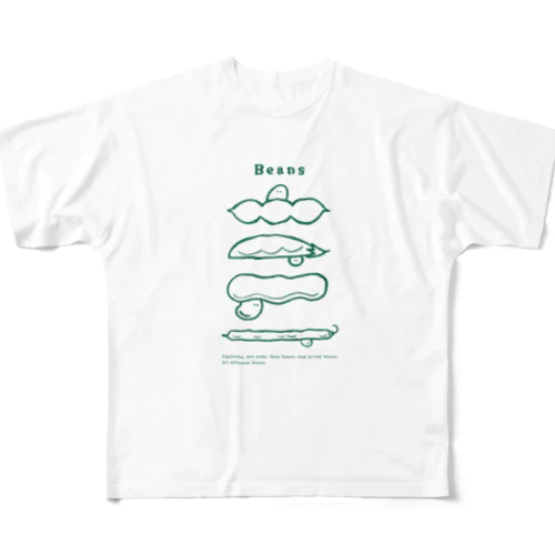 夏のbeansさん All-Over Print T-Shirt