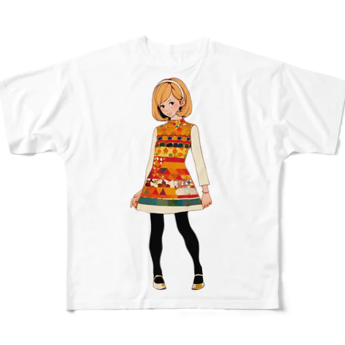 ジャポニズムパッチワーク All-Over Print T-Shirt