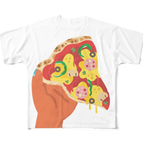 シミュラクラピザ All-Over Print T-Shirt